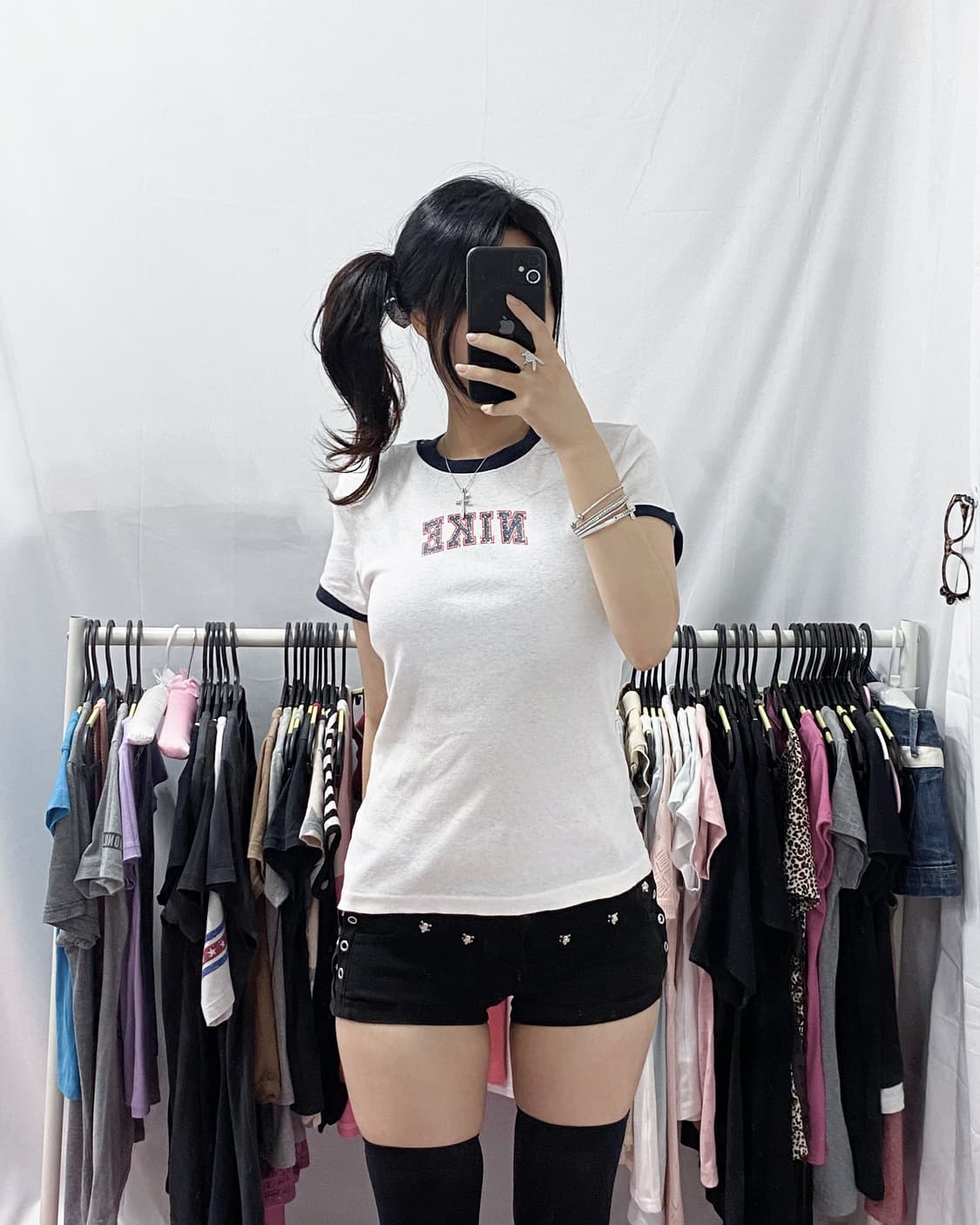 [NIKE] 나이키 네이비 링거티 반팔 상품이미지1