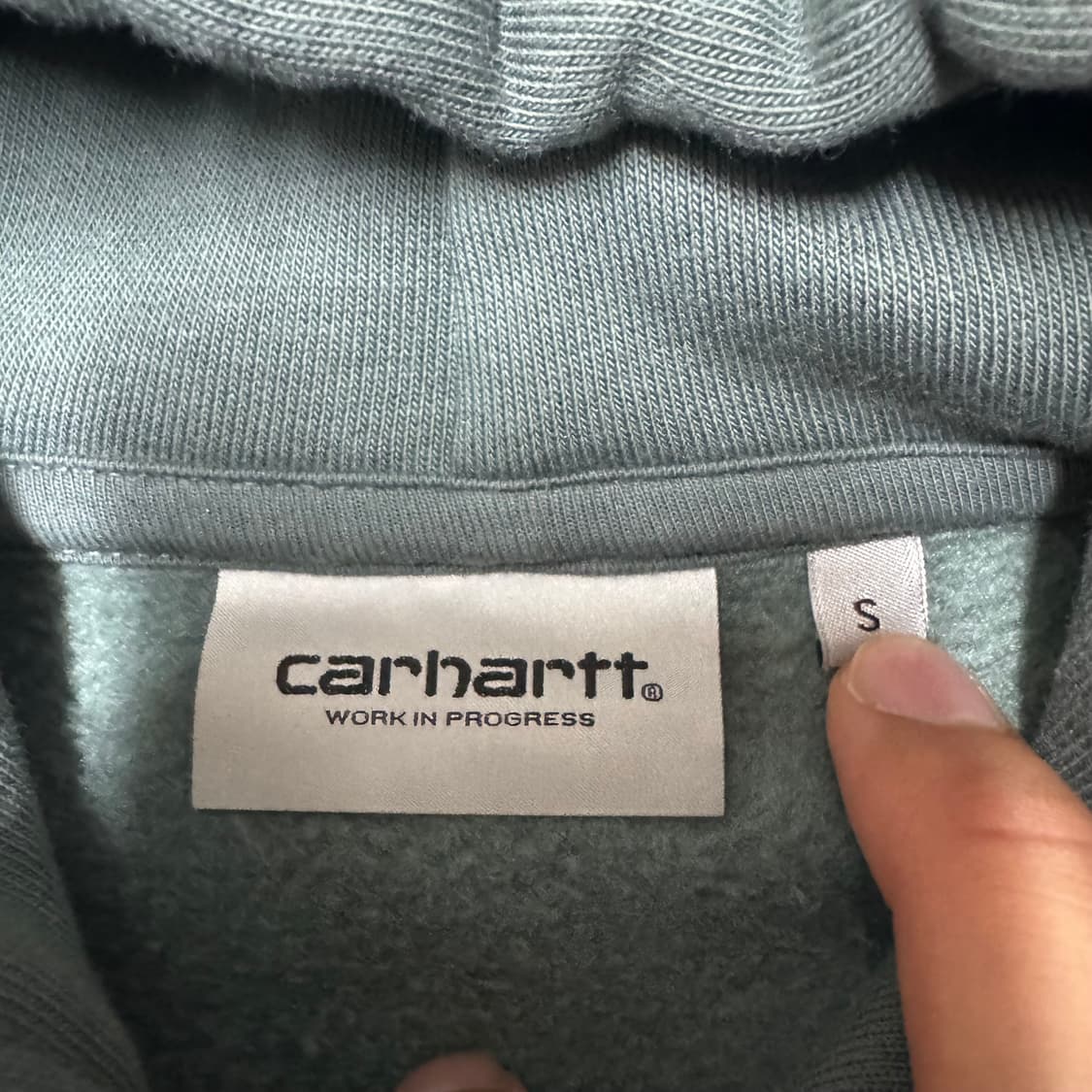 칼하트 WIP 에메랄드 후드티 상품이미지4