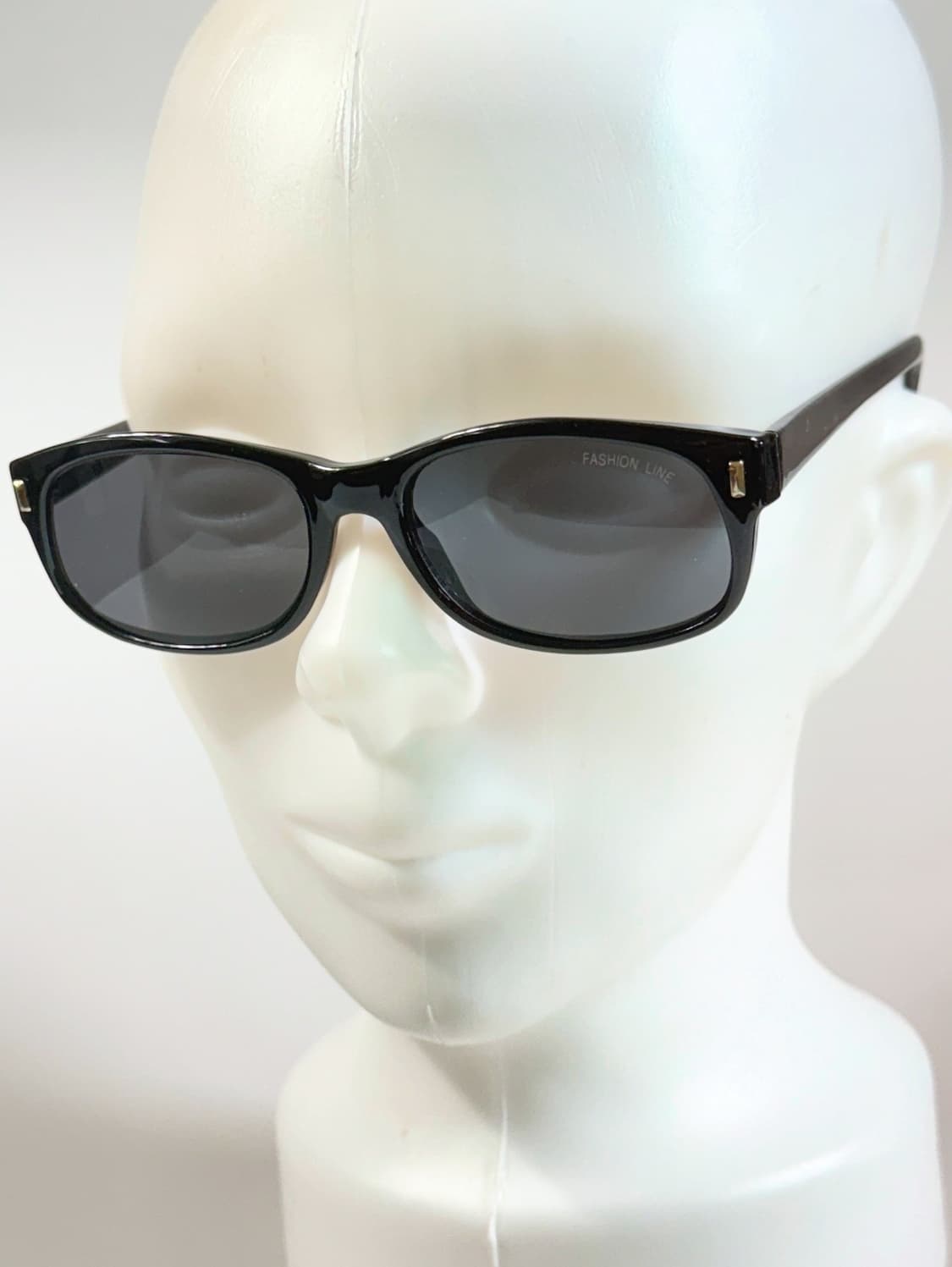 90s FASHION LINE 블랙 볼드 스퀘어 빈티지 선글라스 상품이미지6