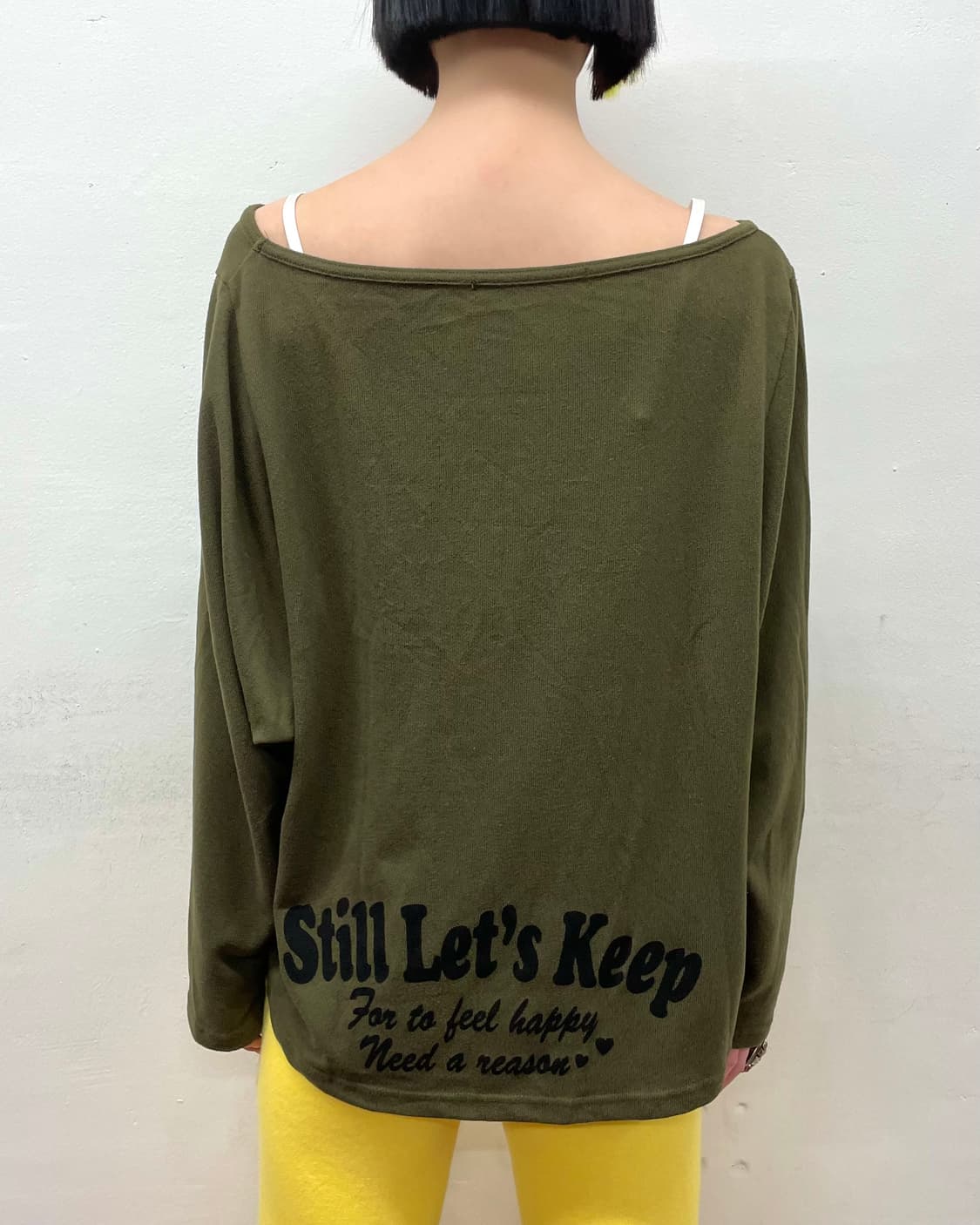 Y Do You Lip Spank Khaki Long Sleeve  상품이미지2