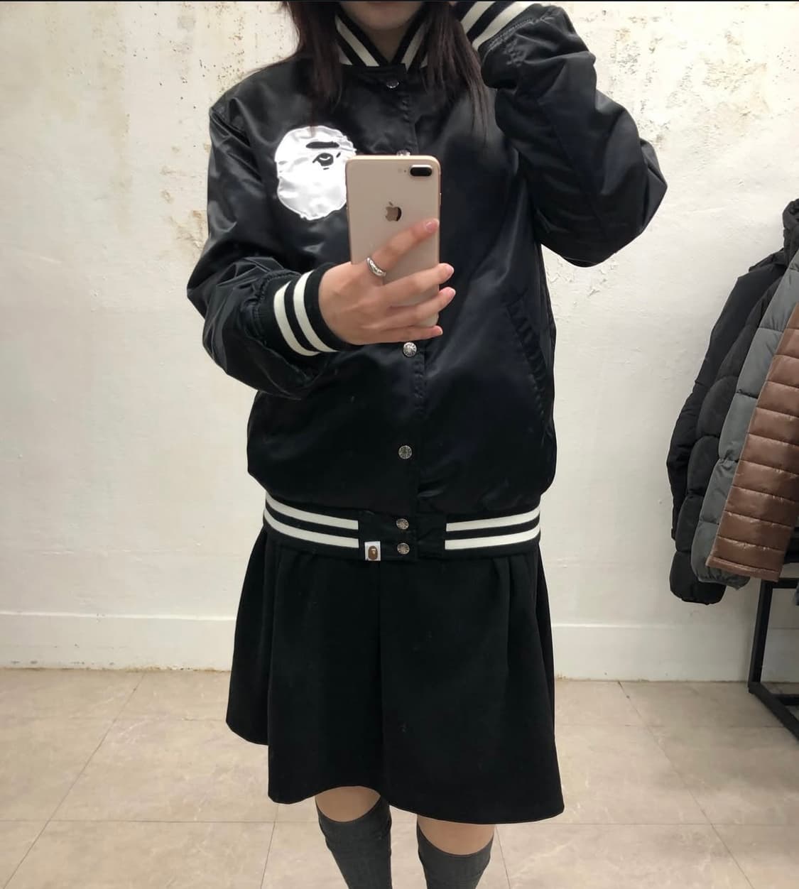 베이프 리버서블 양면 팀자켓 블루종 바시티 상품이미지1