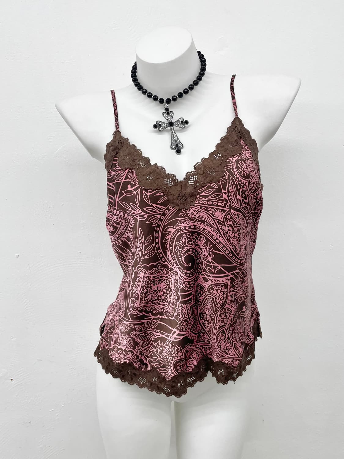 오리엔탈 새틴 레이스 슬립 상품이미지1