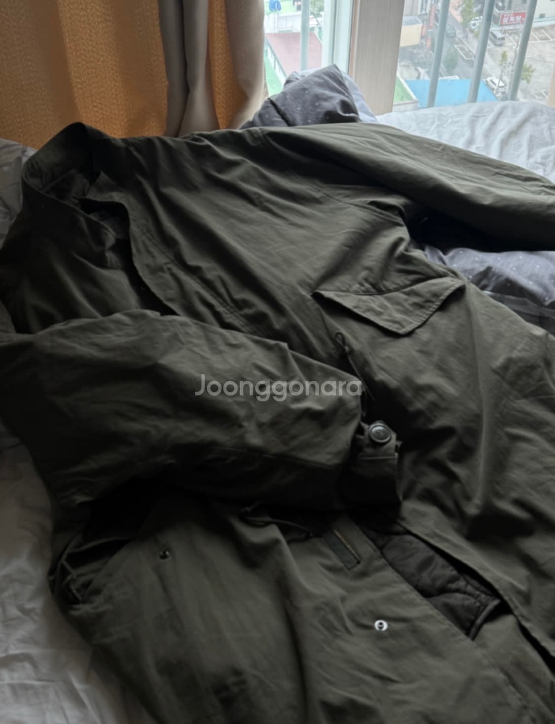 프릭스스토어 M65 올리브 야상 피쉬테일 롱 개파카 모즈코트 상품이미지1