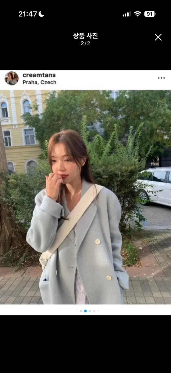 (새상품) TANNAT 타낫 듀벳 롱코트 그레이 상품이미지2