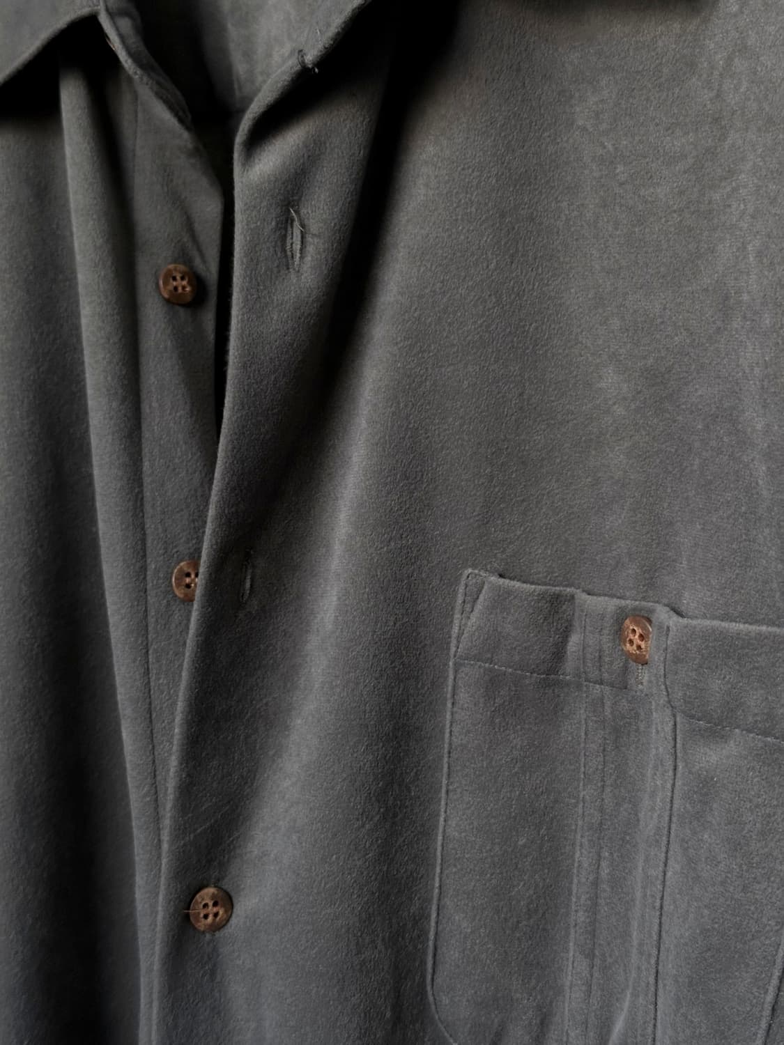 Velour touch fleece wide shirt 상품이미지3