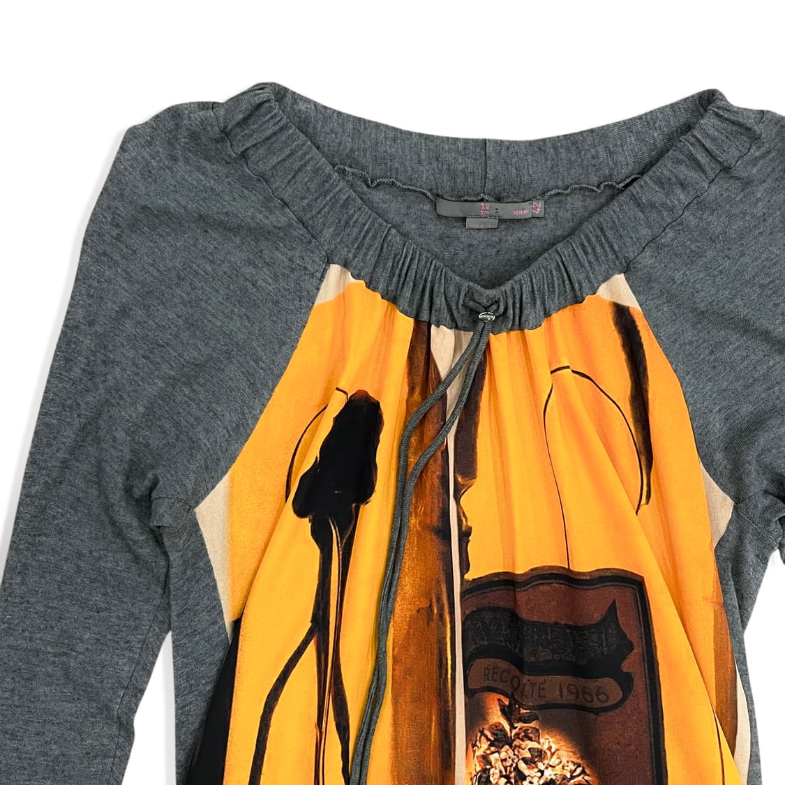 Graphic Scarf Docking Cotton Dress 상품이미지4