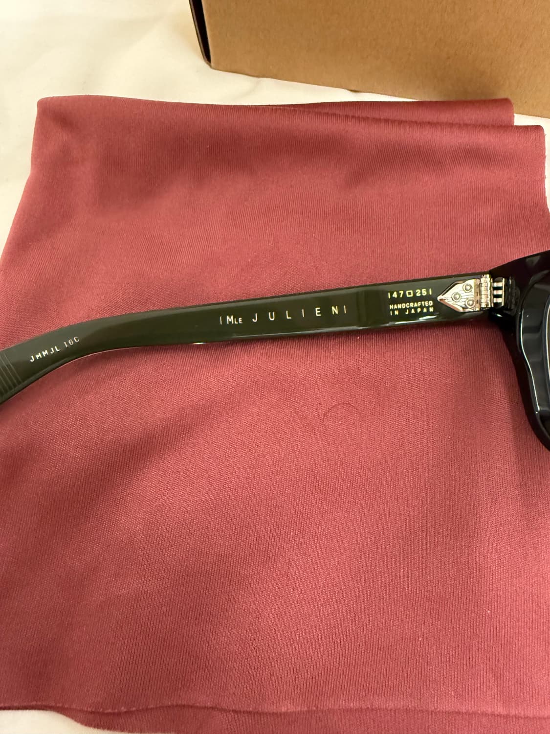 자크마리마지 안경 줄리엔 블랙 새제품급 판매 상품이미지5