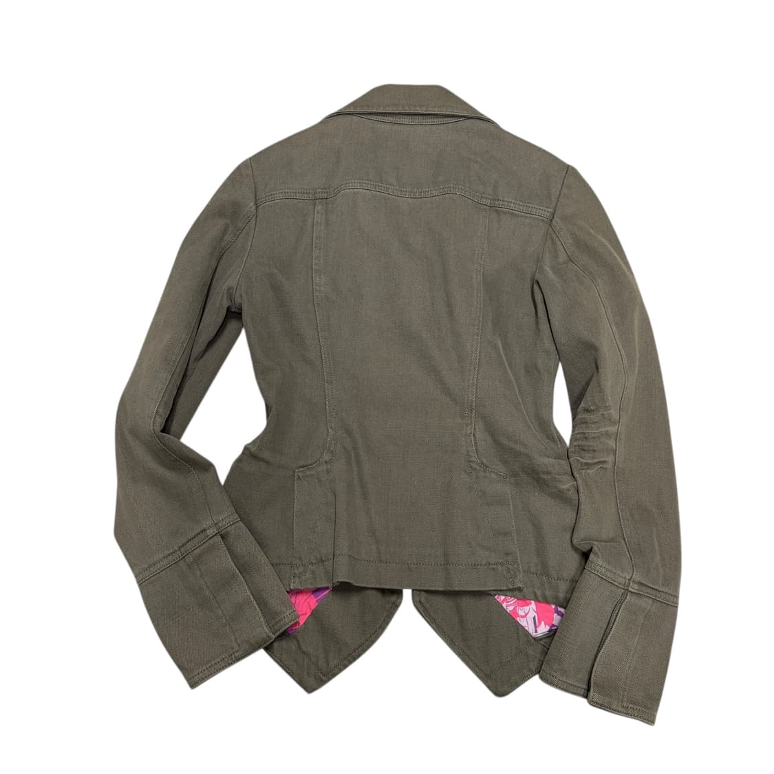 디젤 00's 아카이브 카키 브라운 퍼프 숄더 y2k 빈티지 자켓 상품이미지2