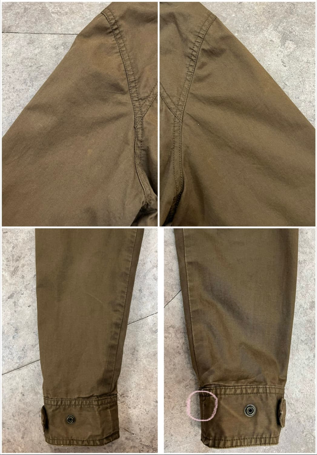 빈티지 야상 자켓 카키브라운 100 #csz3990 상품이미지10