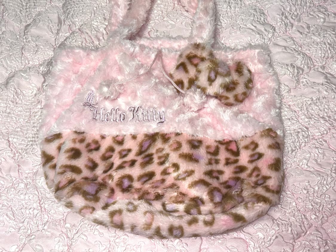 키티 호피 갸루 핑크 크로스백 산리오 상품이미지1