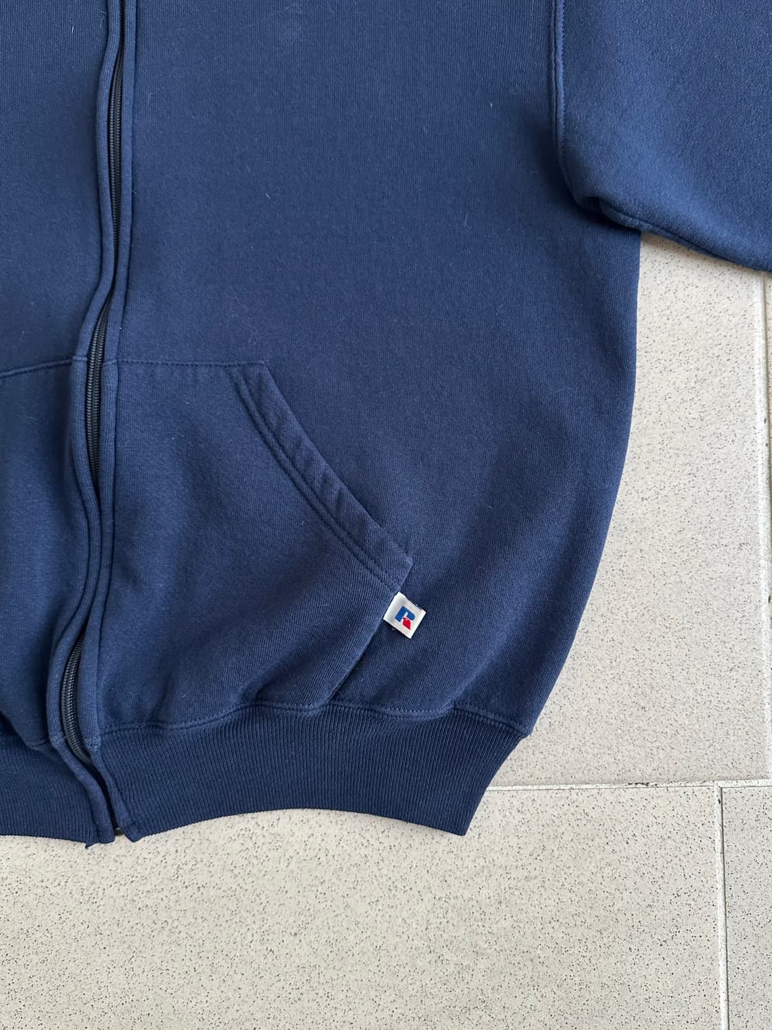 90s 빈티지 러셀 후드집업 네이비 M 상품이미지3