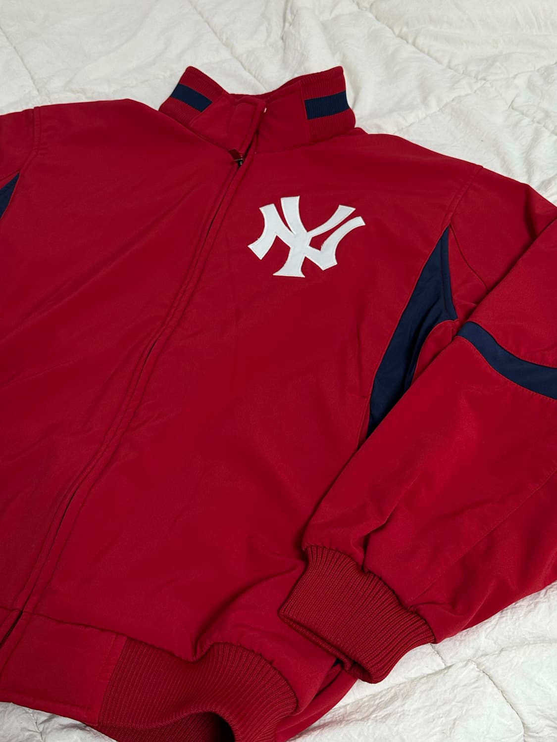 Athentic Works   뉴욕 양키스 레드 야구 점퍼 XL 상품이미지6