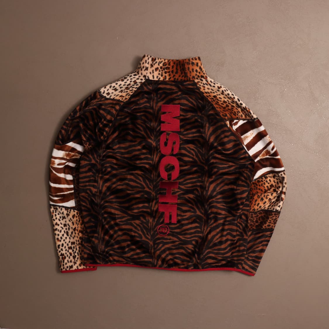 미스치프 레오파드 빅로고 플리스 집업자켓 A1396 상품이미지5