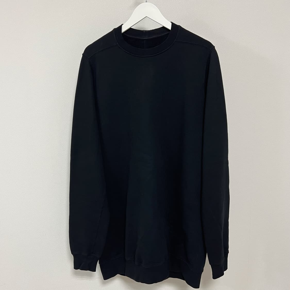 릭오웬스 15FW 다크쉐도우 롱 맨투맨 블랙 상품이미지3