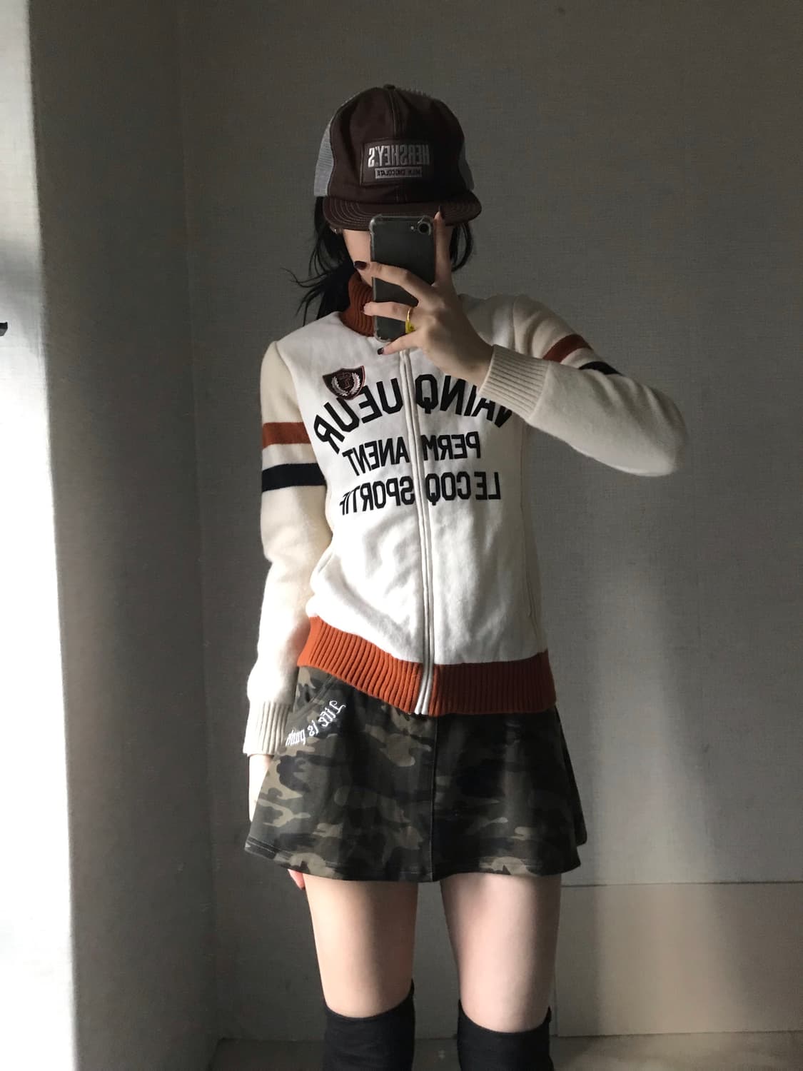 르꼬끄 아이보리 니트집업 상품이미지4