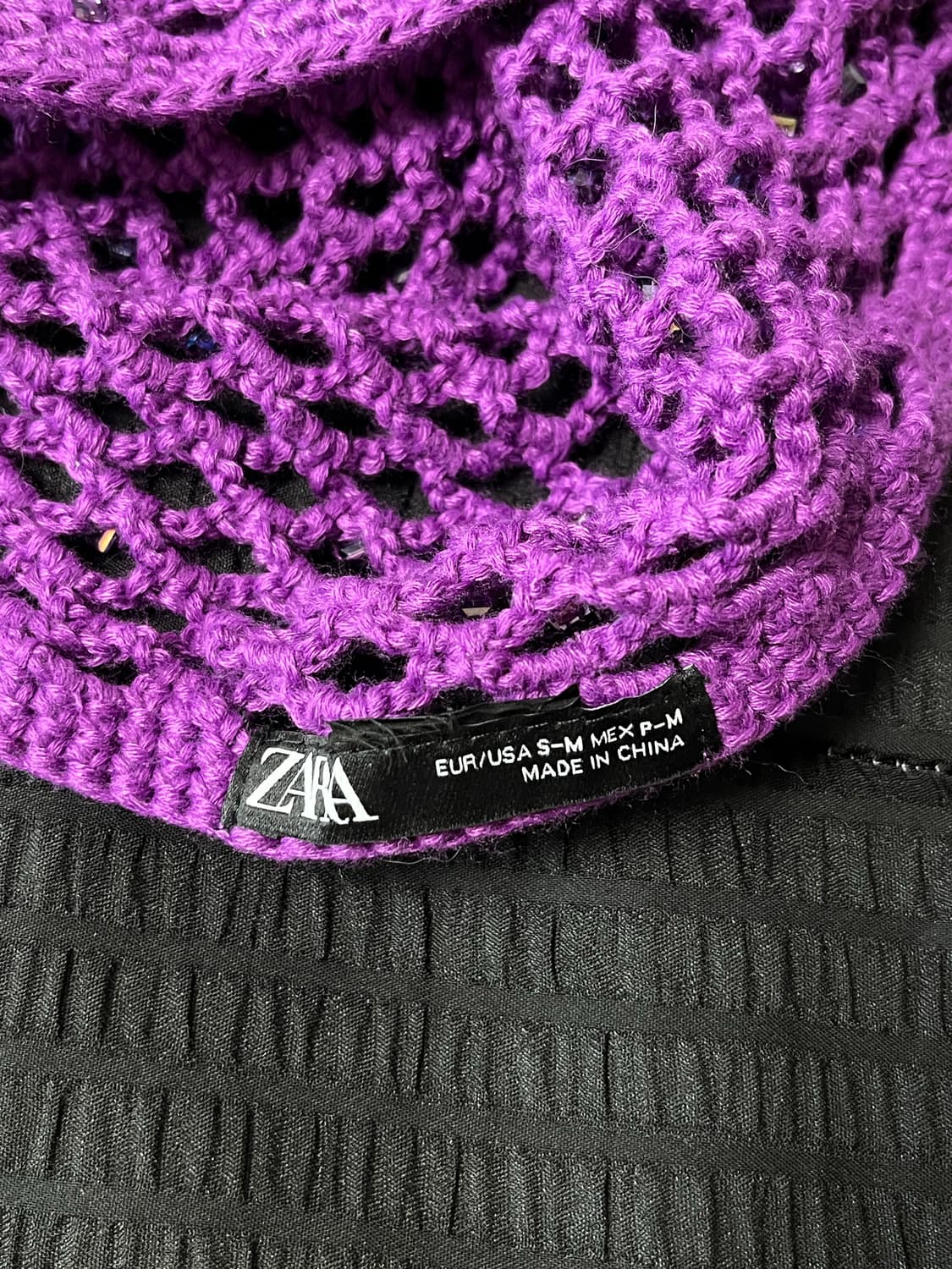 자라 비즈 크로셰 비니 상품이미지3