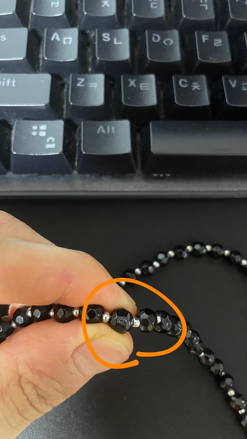 비비안웨스트우드 블랙 목걸이 상품이미지4