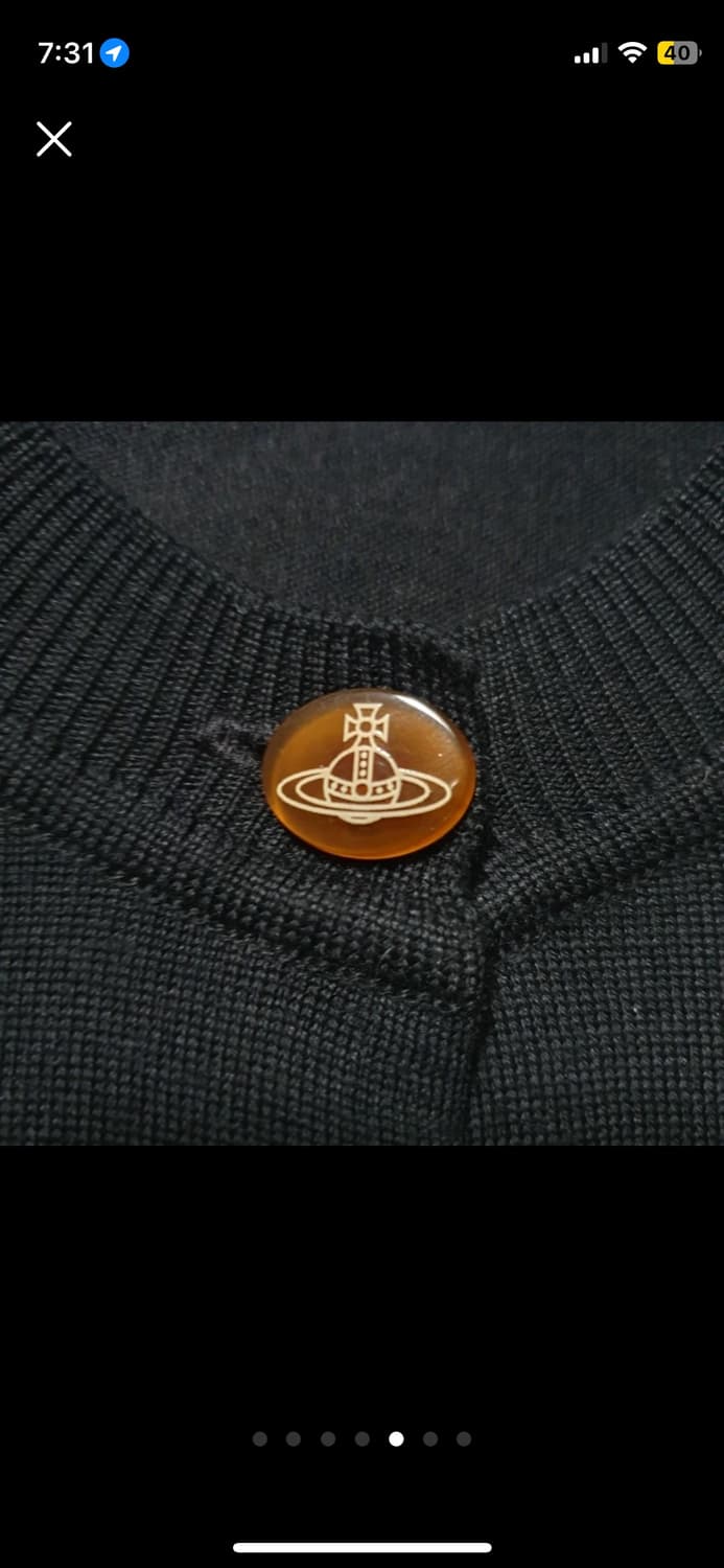 비비안웨스트우드 블랙 가디건 상품이미지5