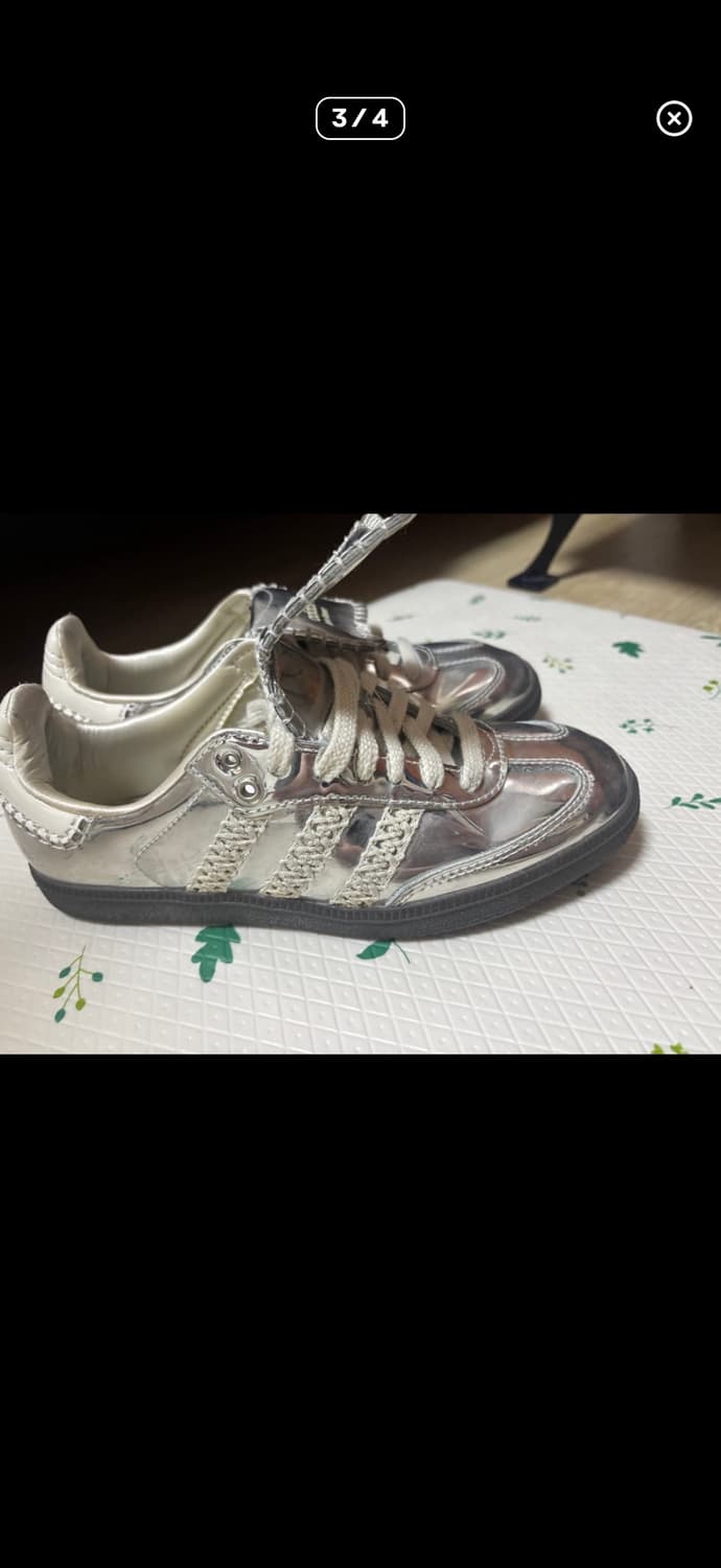 아디다스 삼바 웨일즈보너 실버 메탈릭 us8 260 상품이미지3