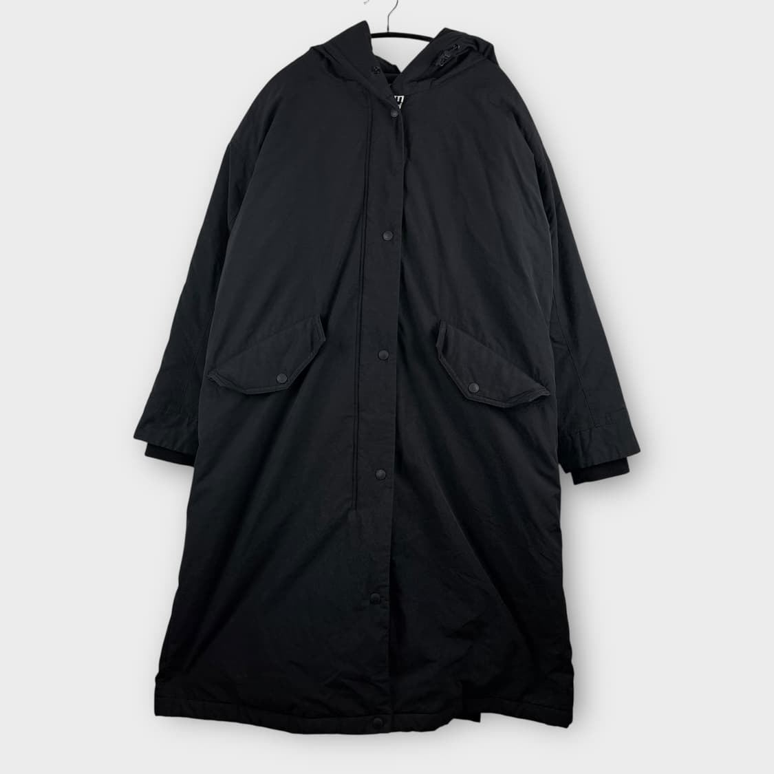 (38) 코오롱 X 럭키슈에뜨 구스다운 롱패딩 블랙 상품이미지1