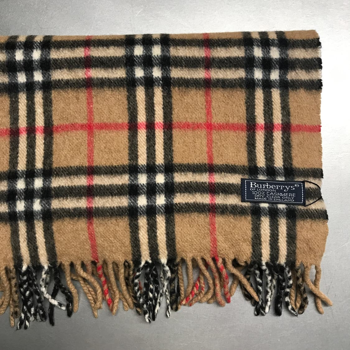 버버리 정품 캐시미어 머플러 베이지 상품이미지3