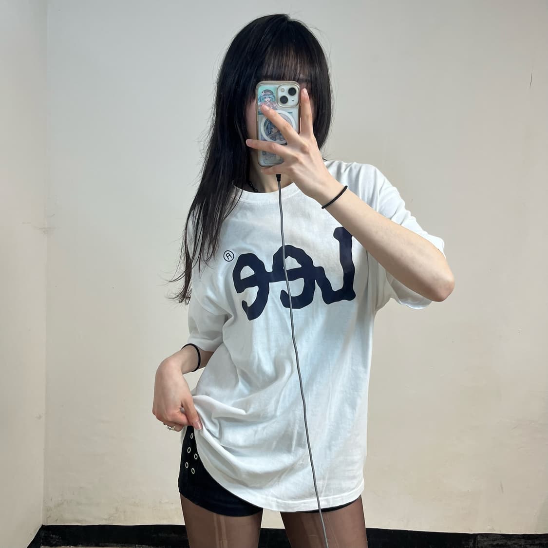 LEE white t-shirt 상품이미지2