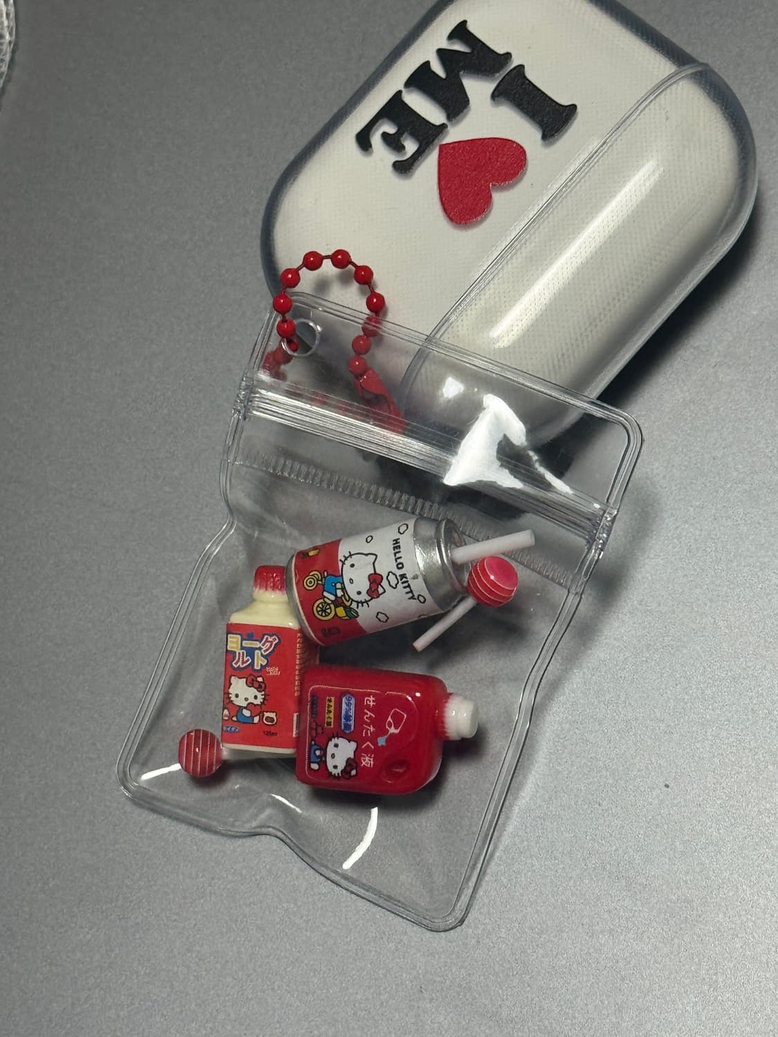 🍓헬로키티 미니어처 pvc 비닐 키링 🍓 볼 체인 에어팟 열쇠 피규어 상품이미지4