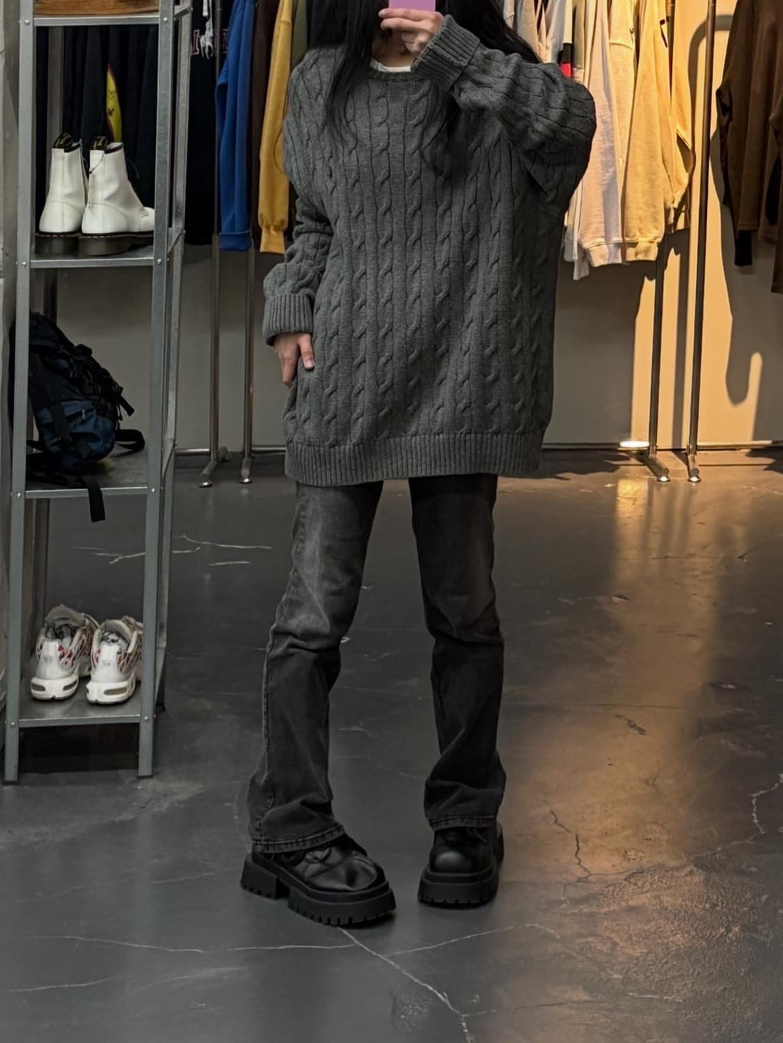 폴로랄프로렌 그레이 케이블 니트 A2871 상품이미지1