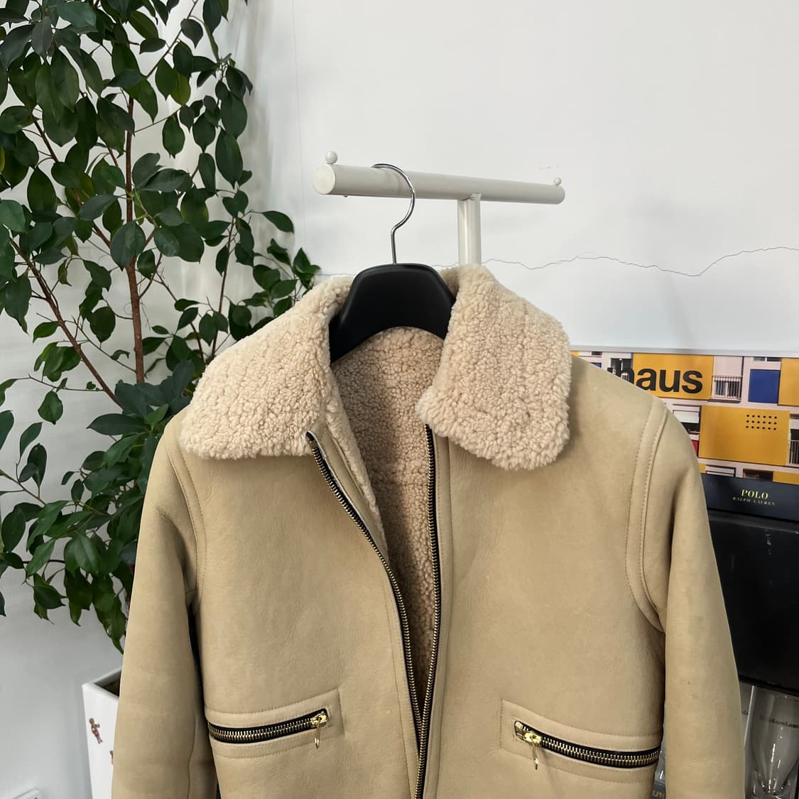 산드로 우먼 리얼 레더 무스탕 2 상품이미지2