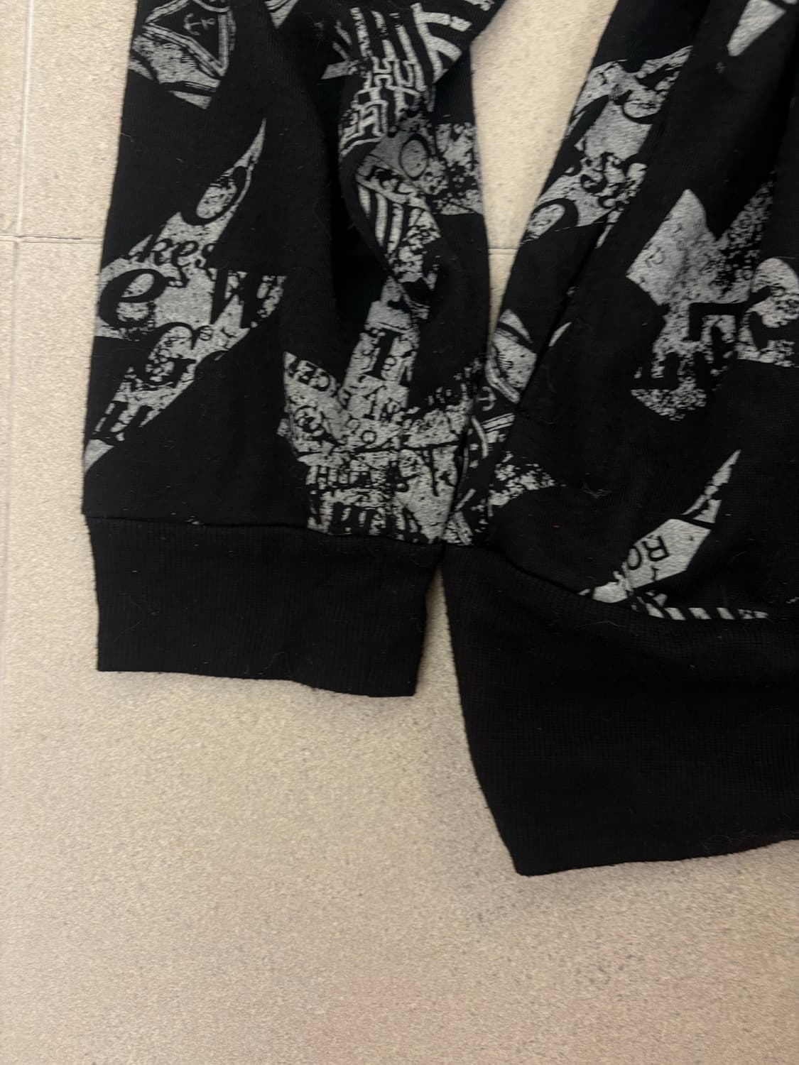 프린팅 셔링 퍼 후드집업 상품이미지4