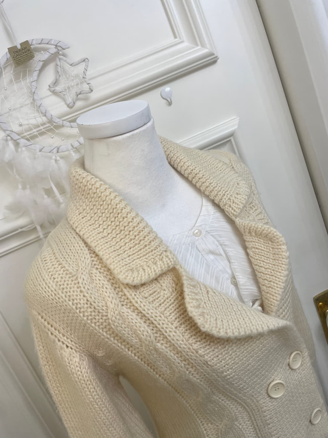 butter cream double twist cardigan 상품이미지8