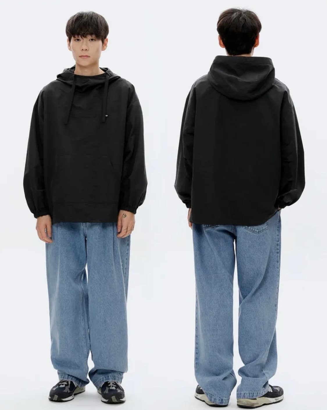 Mmlg엠엠엘지 블랙 후드 아노락 점퍼 상품이미지8