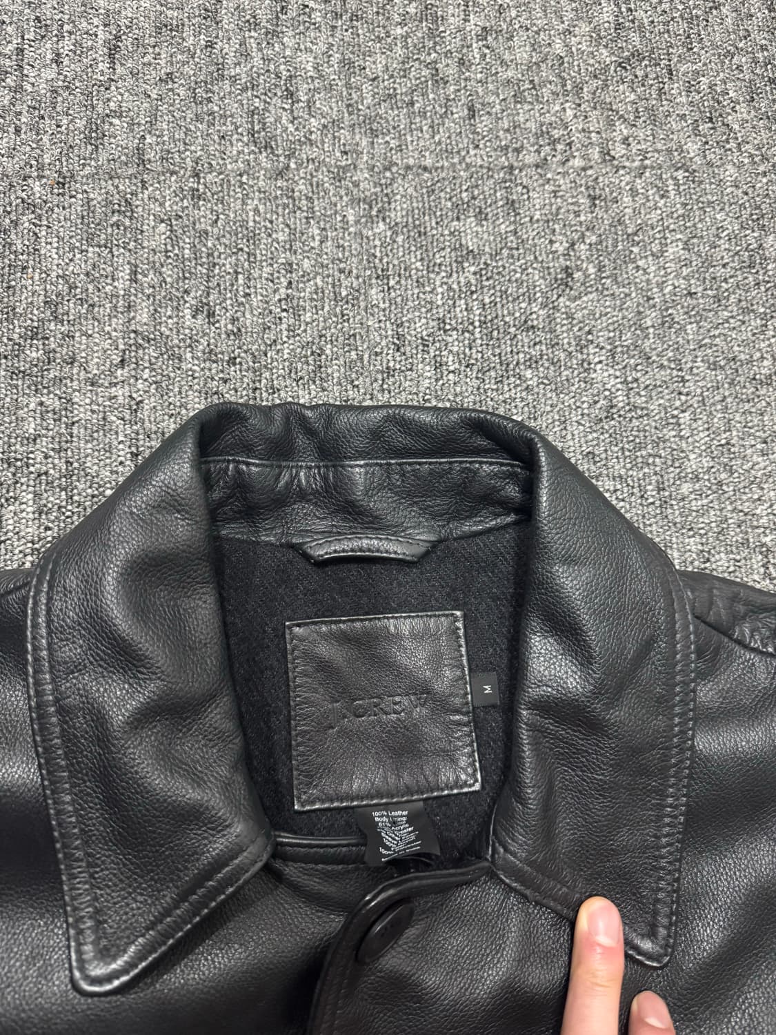 올드 재이크루 카우하이드 레더 카코트 블랙 M 더블알엘 올드갭 상품이미지5