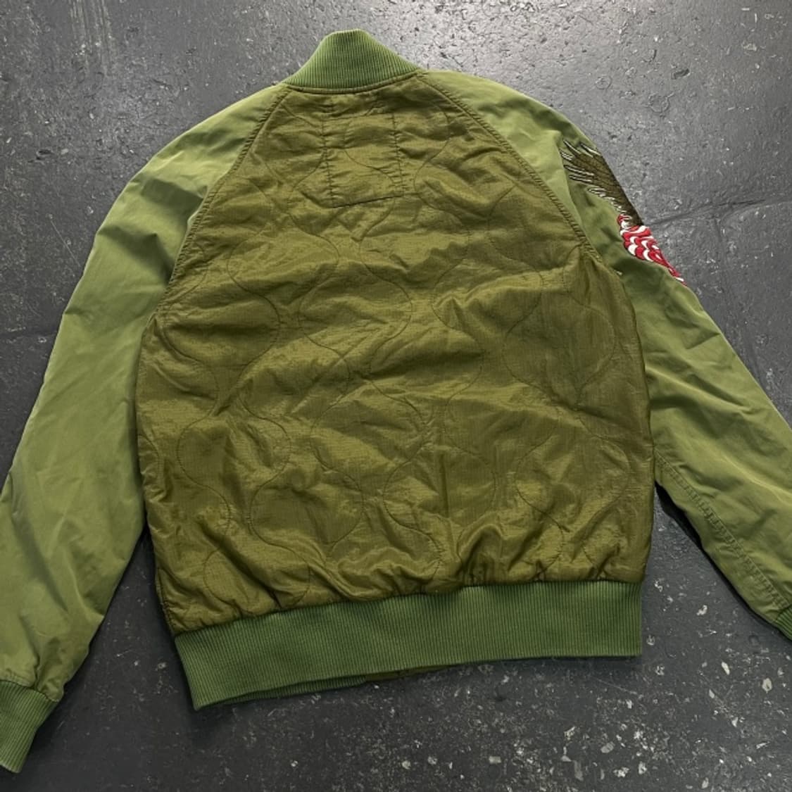 100 폴로 데님 앤 서플라이 독수리 자수 밀리터리 퀄팅 자켓 상품이미지6