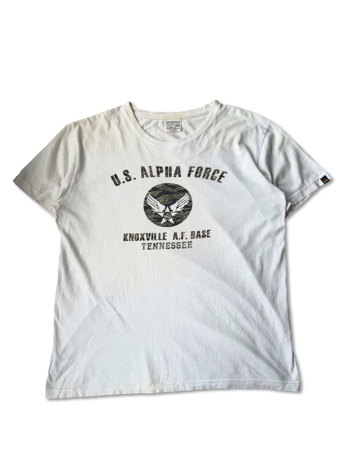 알파인더스트리 U.S. ALPHA FORCE 그래픽 반팔 티셔츠 상품이미지1