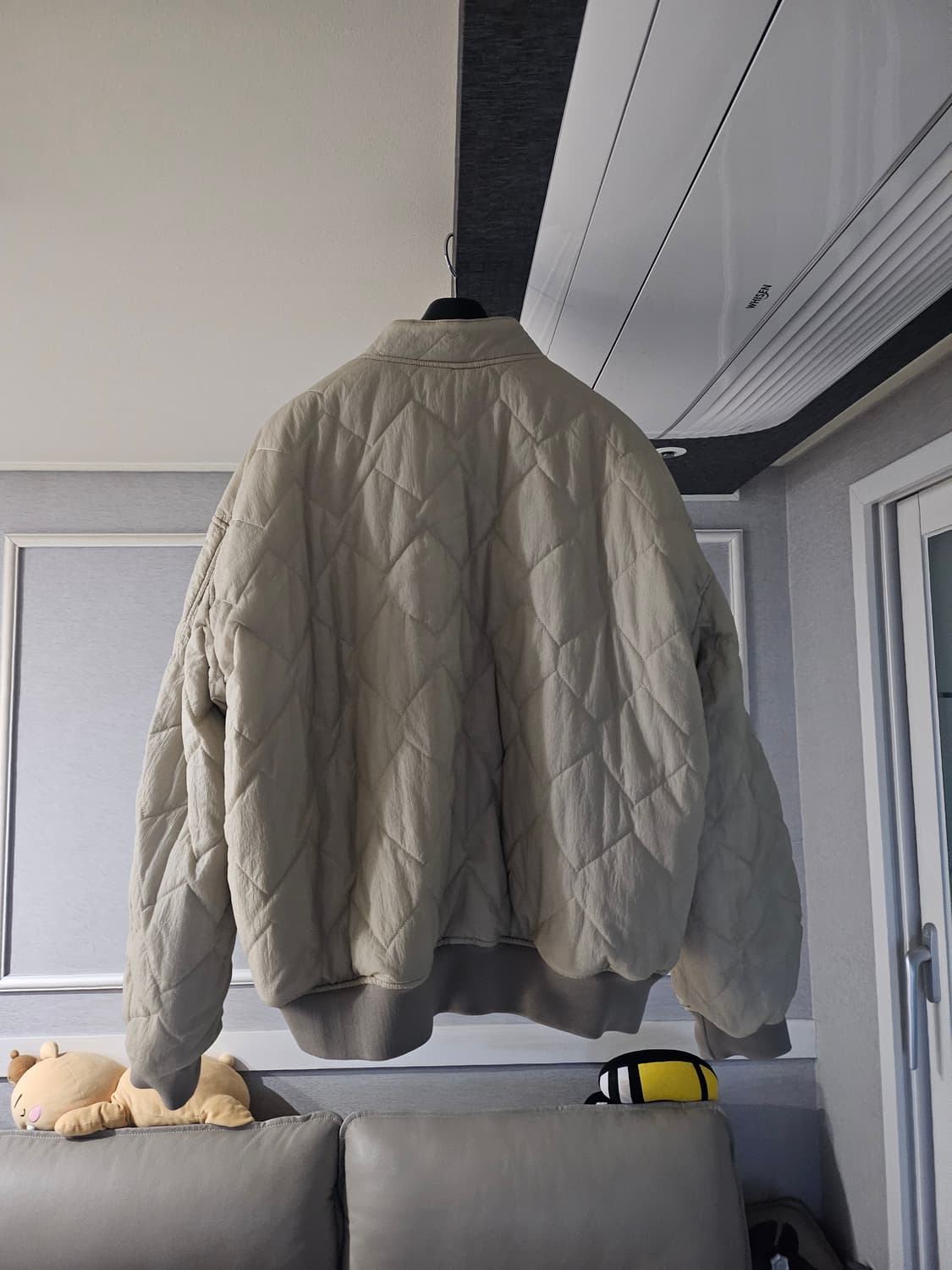 [거의 새것] 질스튜어트 뉴욕 베이지그레이 리버서블 점퍼 자켓 L 상품이미지3