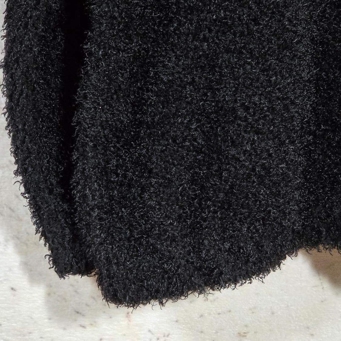 블랙 뽀글이 퍼 볼레로 가디건 상품이미지6