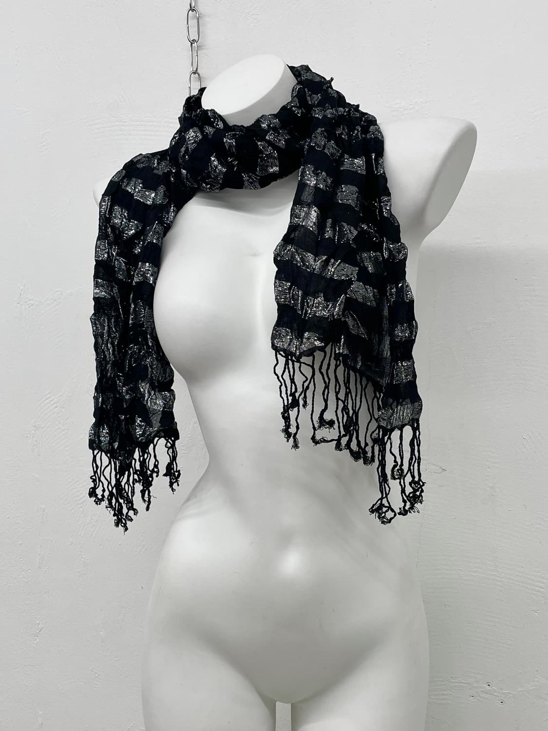 펑크 락시크 스트라이프 수술 머플러  상품이미지2