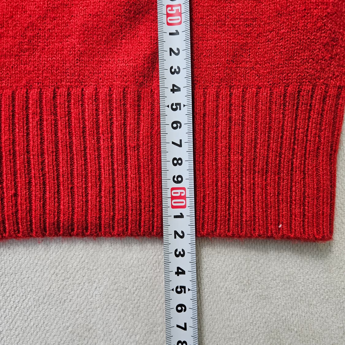 90 키스해링 레드 니트 스웨터 0306Y 상품이미지6