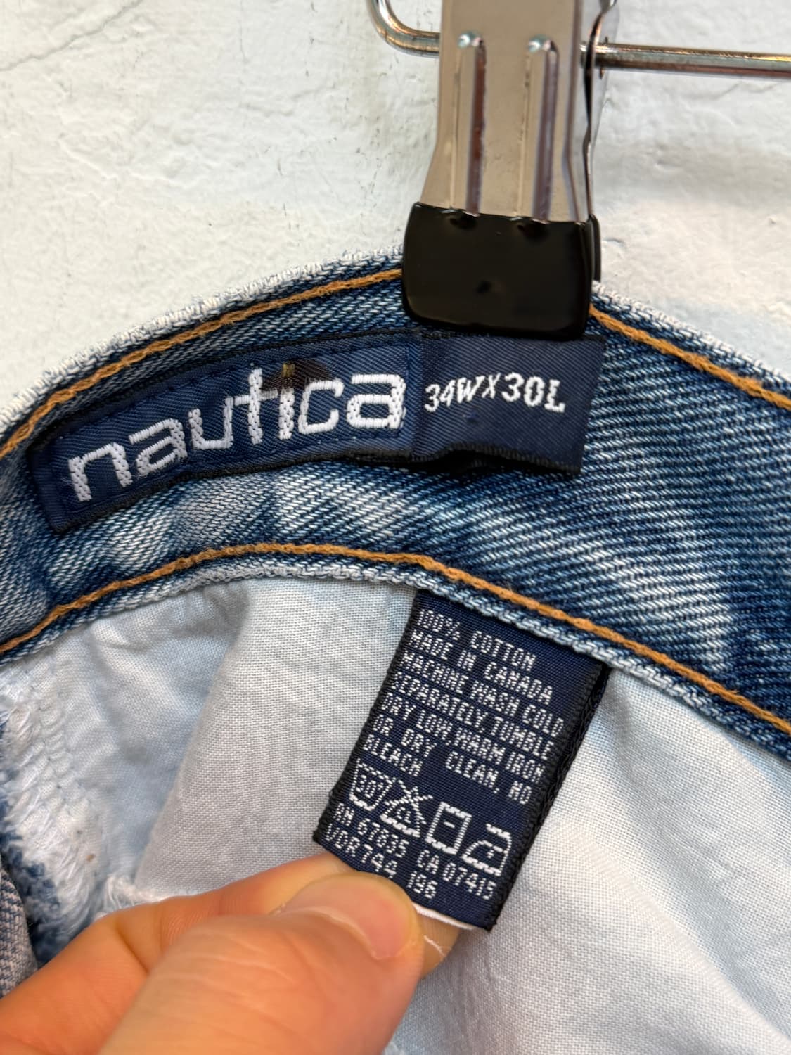 Nautica 노티카 미디움 블루 데님 배기 진 34x30 상품이미지6