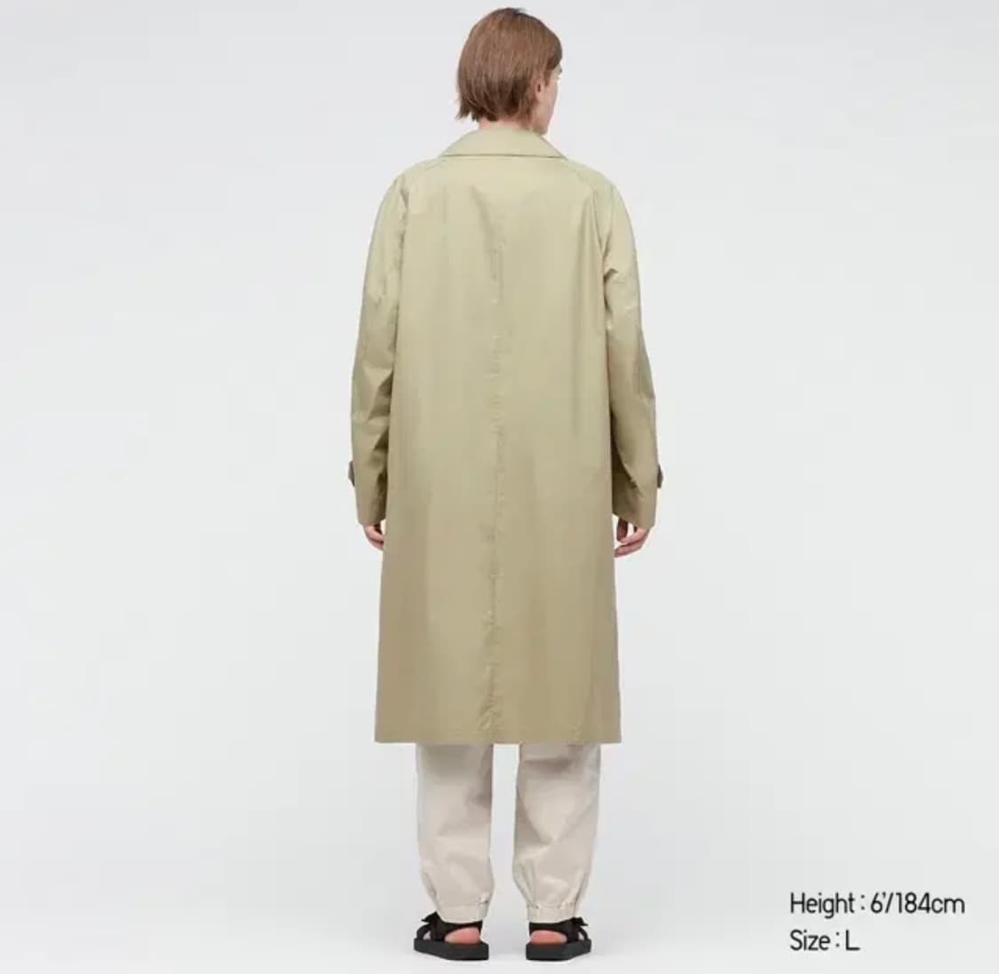 유니클로 U 트렌치 코트 베이지 M 상품이미지3