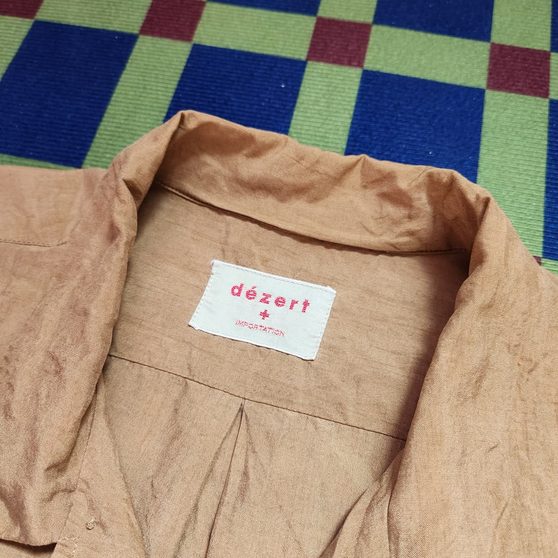 90s Desert+ 실크 캠프카라 셔츠 상품이미지4