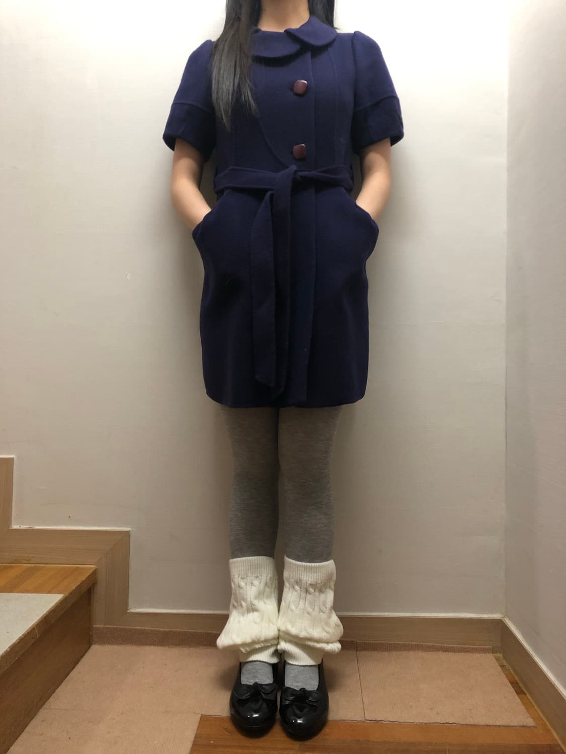 빈티지 soup 퍼플 울 핸드메이드 코트 상품이미지7