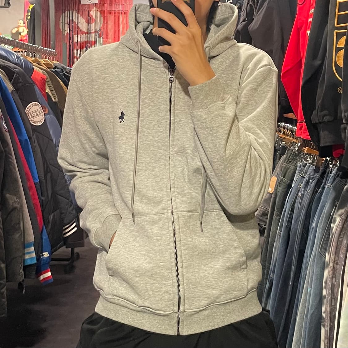 [IM]Polo RalphLauren 폴로랄프로렌 그레이 후드집업 상품이미지3