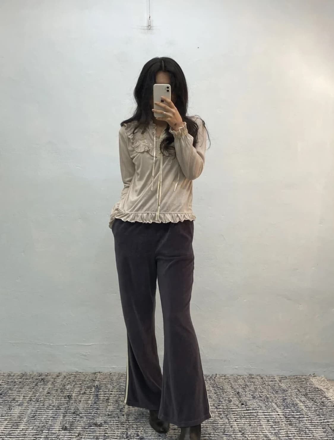 Dark purple 벨루아 팬츠 상품이미지2