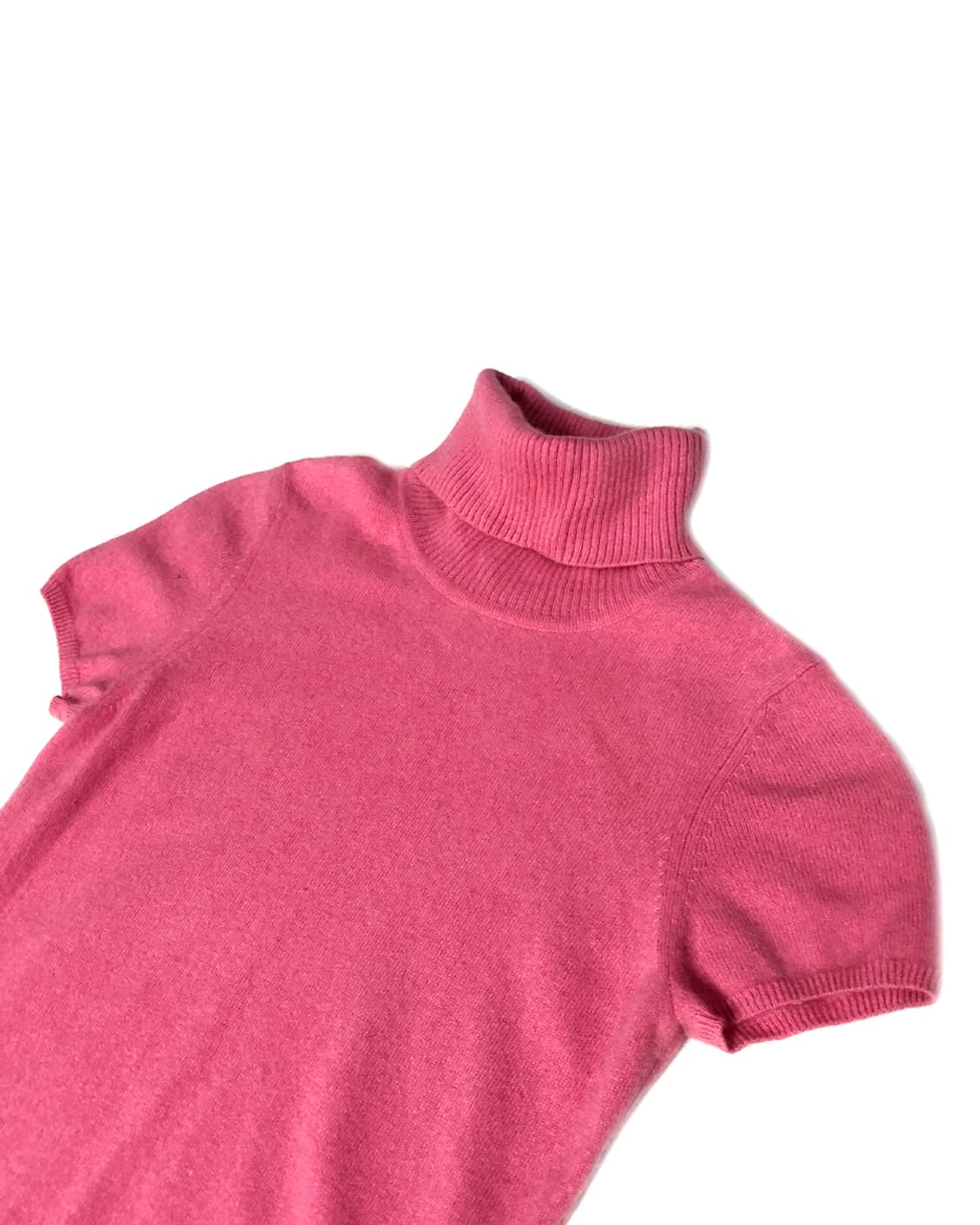 Cashmere 반팔 목폴라 니트  상품이미지3