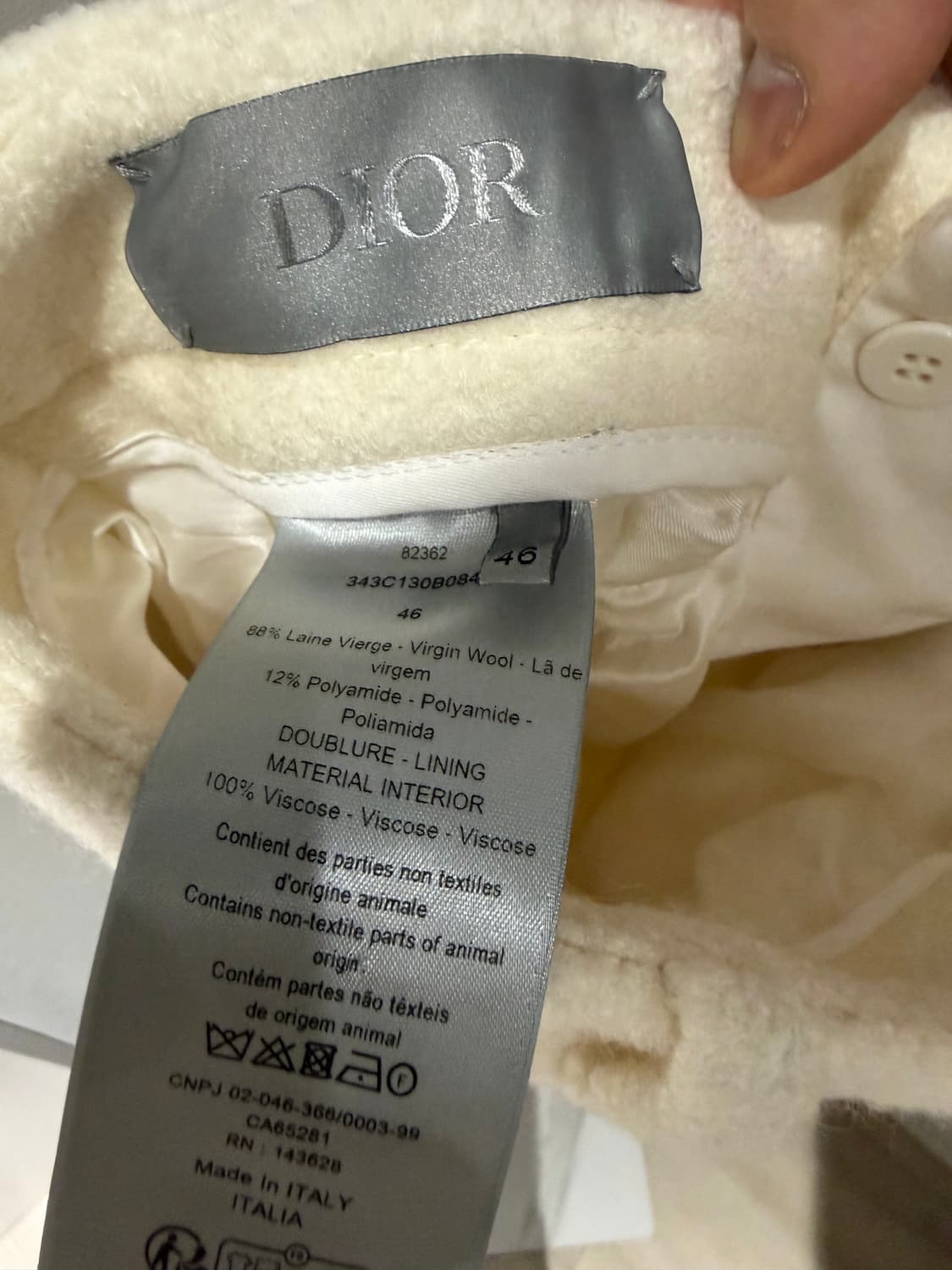 [46IT] 디올 23FW 컬렉션 트위드 부클레 팬츠 상품이미지4