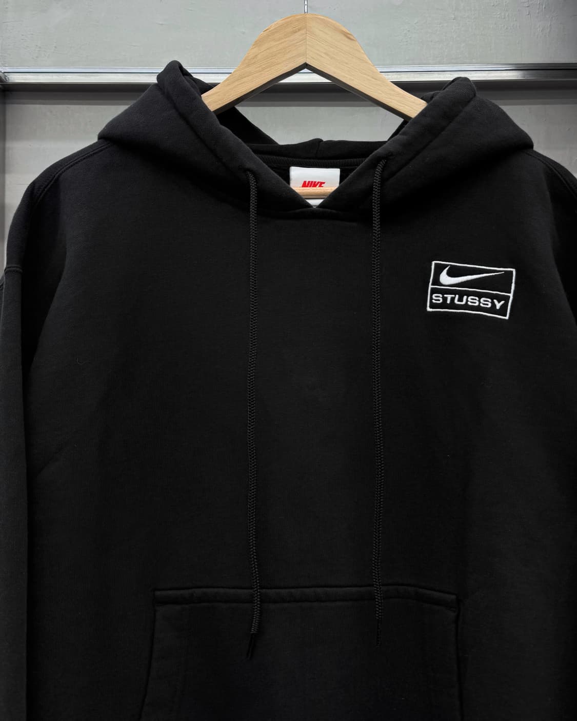 나이키 NRG 스투시 나투시 스톤 워시드 스웻 후드티 블랙 상품이미지3