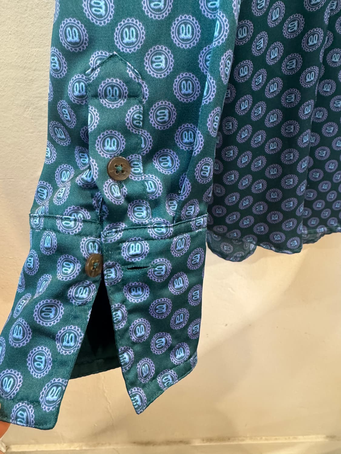 vintage 컬러패턴 블라우스 상품이미지3