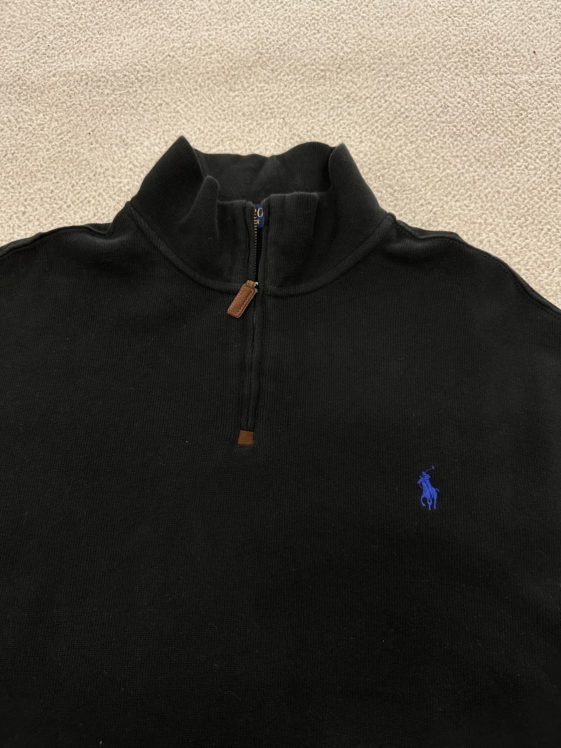 새상품급) 폴로 블랙 반집업 XL 105 상품이미지2